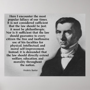 Póster Federico Bastiat la ley