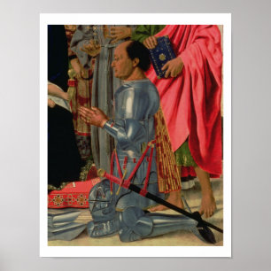 Póster Federico da Montefeltro, detalle del Brera Alt