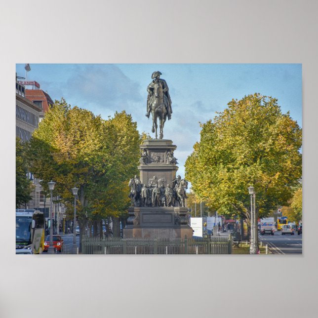 Póster Federico de la Gran Escultura, Berlín, Alemania (Frente)