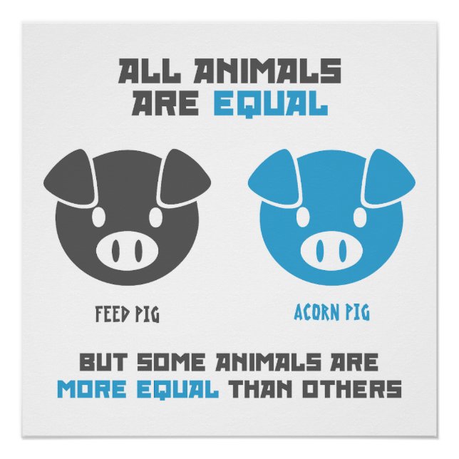 Póster Feed Pig, Acorn  (Anverso)