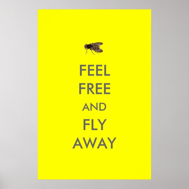 Póster Feel Free and Fly Away Poster (Frente)