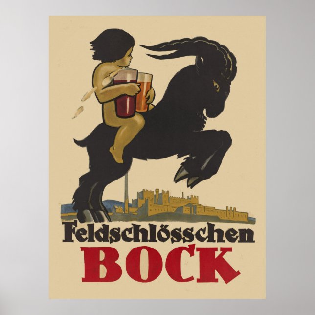 Póster Feldschloesschen Bock (Frente)
