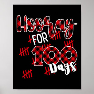 Póster Felices 100 días escolares por 100 días
