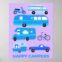 ¡FELICES CAMPESINOS! Campervan Vanlife RV Trailer 