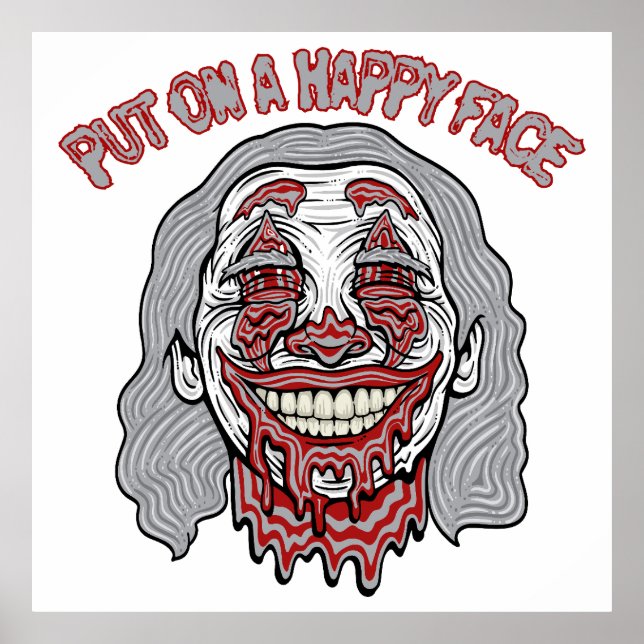 Póster Felices caras de Villain (Frente)