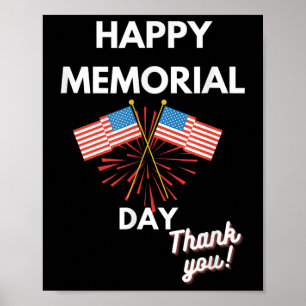 Póster Felices conmemoraciones de los veteranos