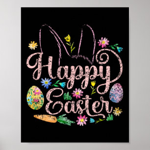 Póster Felices declaraciones de Pascua Egg Bunny 5