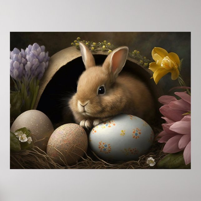Póster Felices deseos de Pascua (Frente)