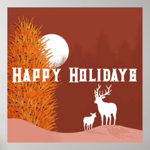 Póster Felices Fiestas