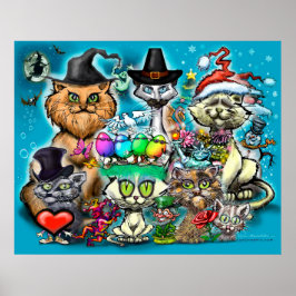 Póster Felices Fiestas