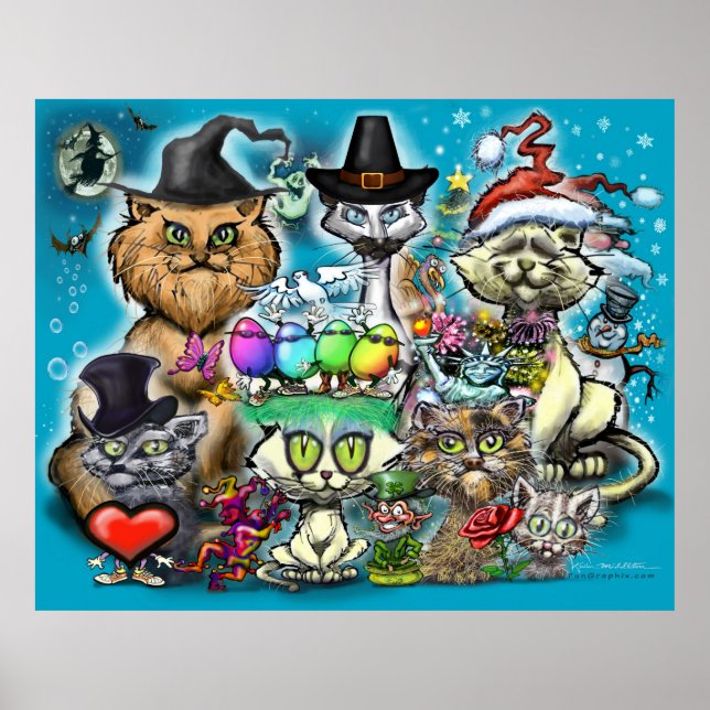 Póster Felices Fiestas (Frente)