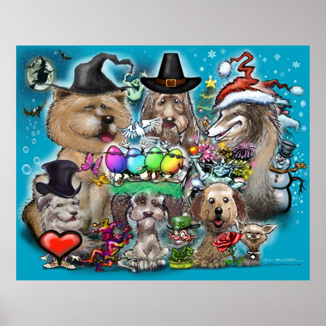 Póster Felices Fiestas (Frente)