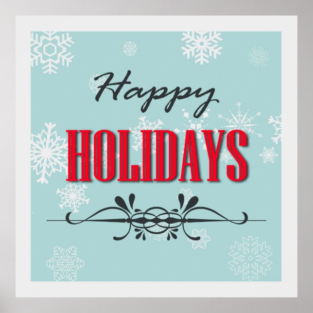 Póster Felices Fiestas (Frente)