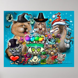 Póster Felices Fiestas