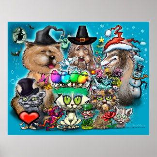 Póster Felices Fiestas