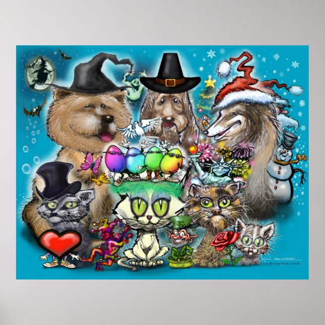 Póster Felices Fiestas (Frente)