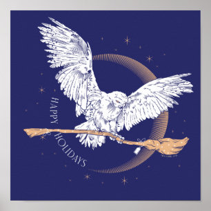 Póster Felices Fiestas Entrega de Hedwig