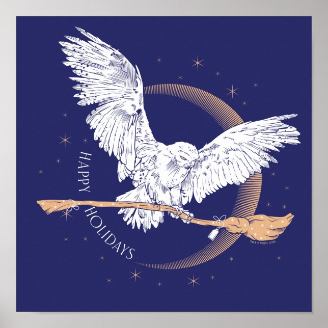 Póster Felices Fiestas Entrega de Hedwig (Frente)