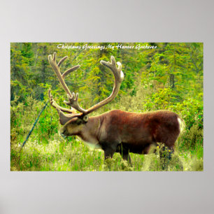 Póster Felices Fiestas Mi Cazador Recolector