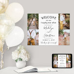 Póster Felices para Siempre 6 Fotografía en Colage Boda B<br><div class="desc">Bienvenidos a los invitados de la boda a su ceremonia o recepción con un elegante cartel de colaje de 4 fotos personalizadas de 18 "x24". Las imágenes y todo el texto son fáciles de personalizar. (CONSEJO DE COLOCACIÓN DE IMAGEN: Una forma fácil de centrar una foto exactamente como la desea...</div>