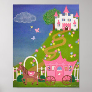 Póster Felices para Siempre - Castillo de Princesa 8x10 A