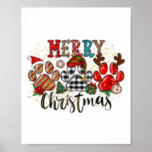 Póster Felices Pawlidays Patas de Perro Bufalo Cuadros Le