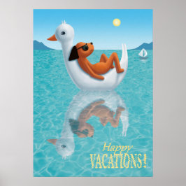 Póster ¡Felices Vacaciones!