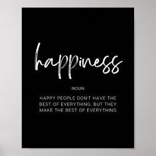 Póster Felicidad