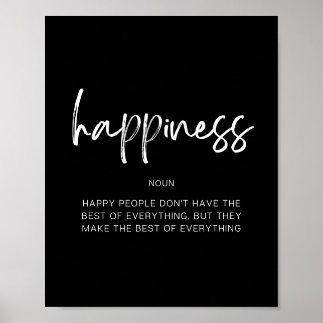 Póster Felicidad (Frente)