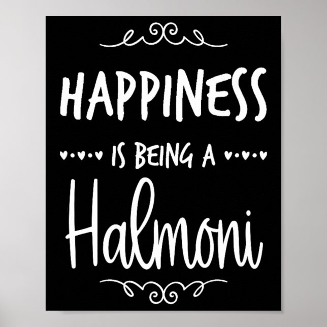 Póster Felicidad al ser una abuela coreana halmoni (Frente)