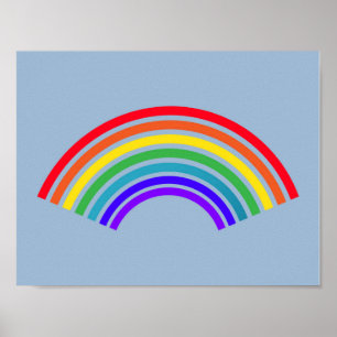 PÓSTER FELICIDAD AZUL DE LLUVIA