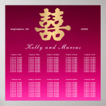 Felicidad doble | Plan de asientos para Bodas