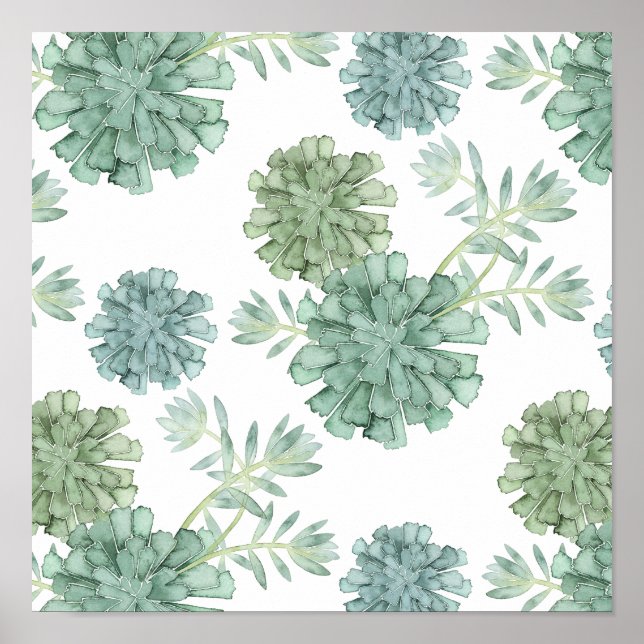 Póster Felicidad en las plantas | Patrón exitoso (Frente)