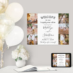 Póster Felicidad Nunca Después De La Bienvenida De 6 Boda<br><div class="desc">Bienvenidos bodas invitados a su ceremonia o recepción con un elegante poster personalizado 6 fotocollage de 18"x24". Las imágenes y todo el texto son fáciles de personalizar. (IMAGEN PLACEMENT TIP: Una manera fácil de centrar una foto exactamente como quieres es recortarla antes de subirla al sitio web de Zazzle.) El...</div>