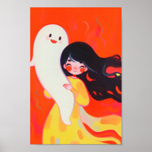 Póster Felicidad Pequeño Fantasma