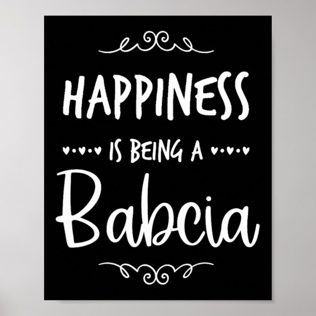 Póster Felicidad siendo una abuelita polaca (Frente)