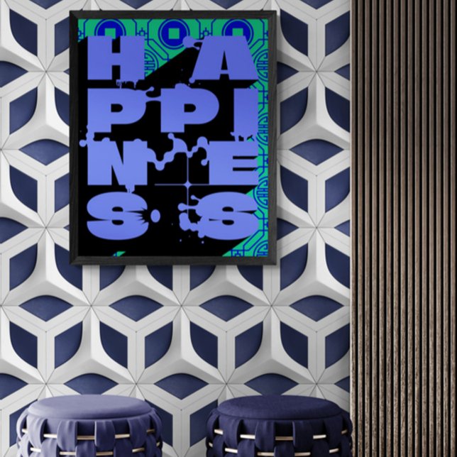 Póster Felicidad Una Declaración Abstrata Audaz (Subido por el creador)