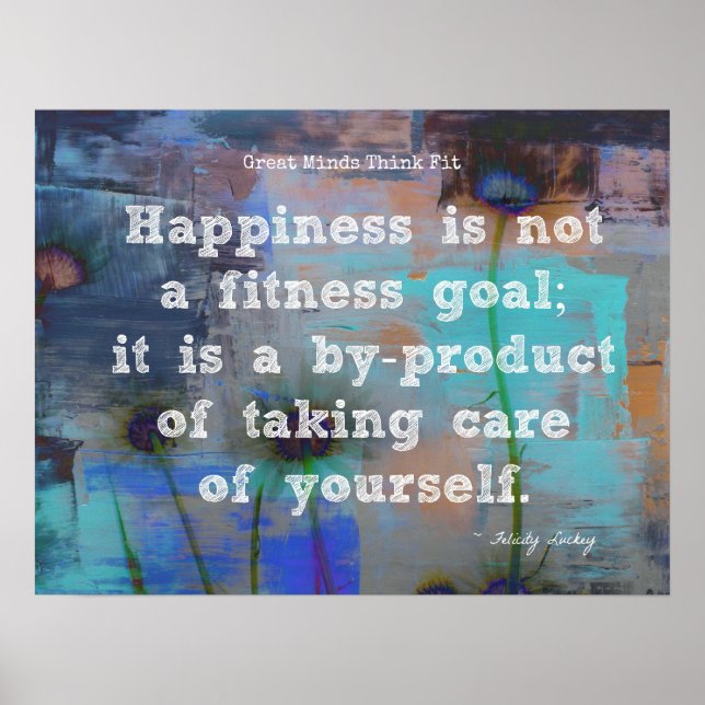 Póster ¡Felicidad y bienestar! (Frente)