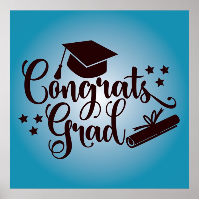 Póster Felicidades Graduado (Frente)