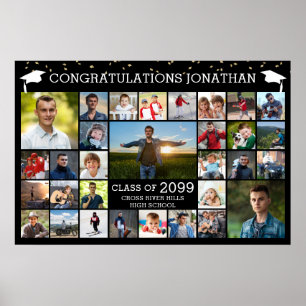 Póster Felicidades Graduado 31 Foto Collage Tu Color