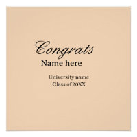 Felicidades graduado nombre universidad promoción