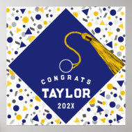 Póster Felicidades por la graduación