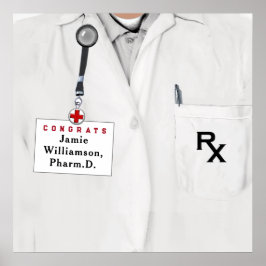Póster Felicidades por la graduación de Doctor en Farmaci