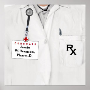 Póster Felicidades por la graduación de Doctor en Farmaci