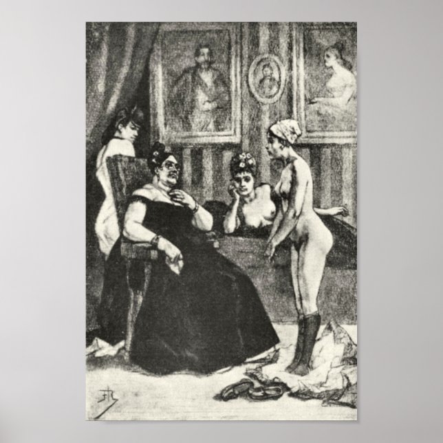 Póster Felicien Rops - El examen (Frente)