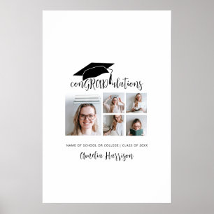 Póster Felicitaciones 5 Firma de graduación de invitados