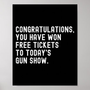 Póster Felicitaciones a Gun Sh de hoy por ganar entradas 