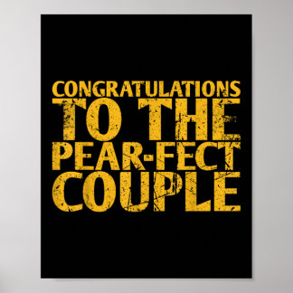 Póster Felicitaciones A La Pareja Perfecta Para Novia