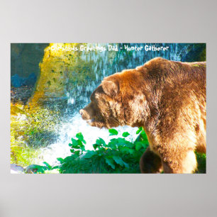 Póster Felicitaciones de Navidad Papá Hunter Gatherer