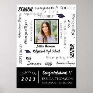 Póster Felicitaciones Foto Clase de Graduación 2023